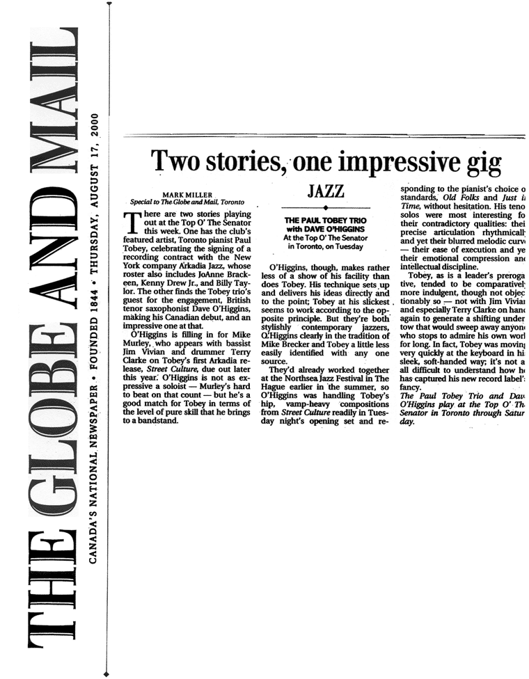 Globe And Mail Review