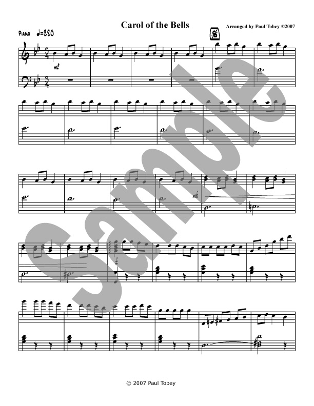 Carol of the Bells Sheet Music