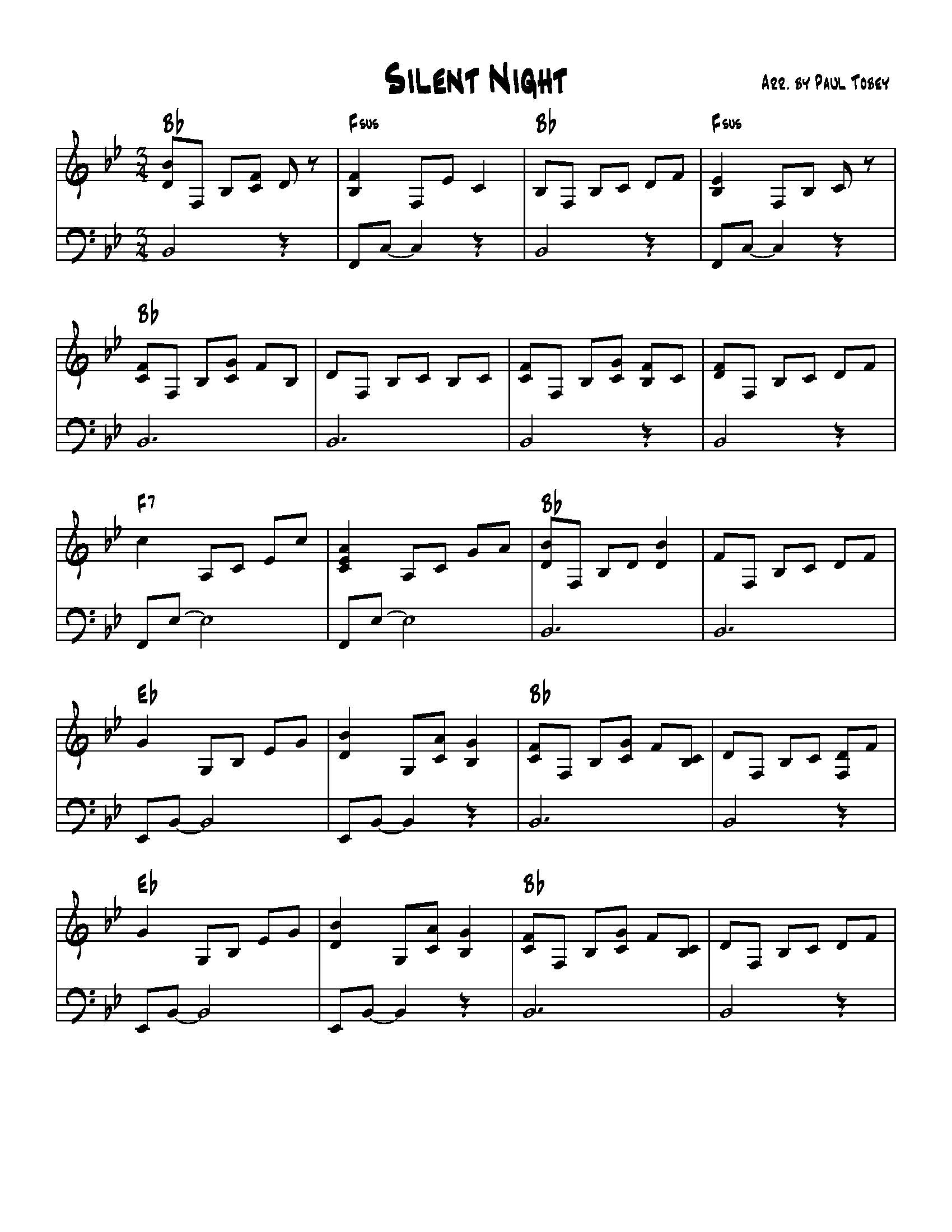 Printable Silent Night Sheet Music Pdf