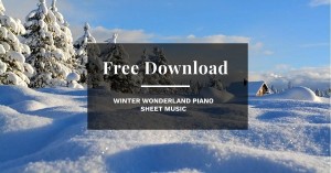 Free Winder Wonderland Sheet Music Piano